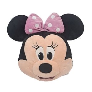 SOLD Disney Minnie Mouse Head Plush Pillow 18"